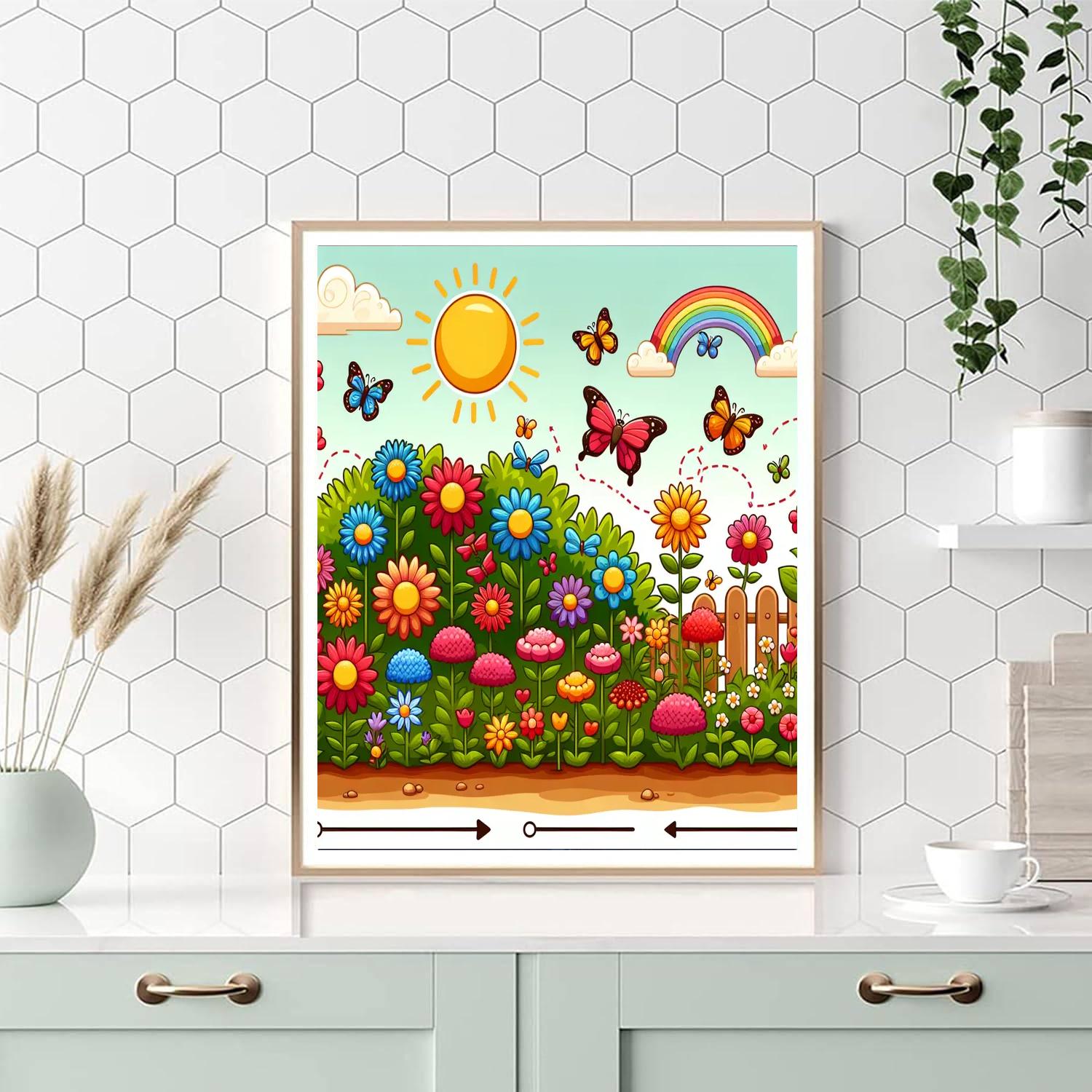 Cheerful Seasons Garden Numbered Painting Kits
