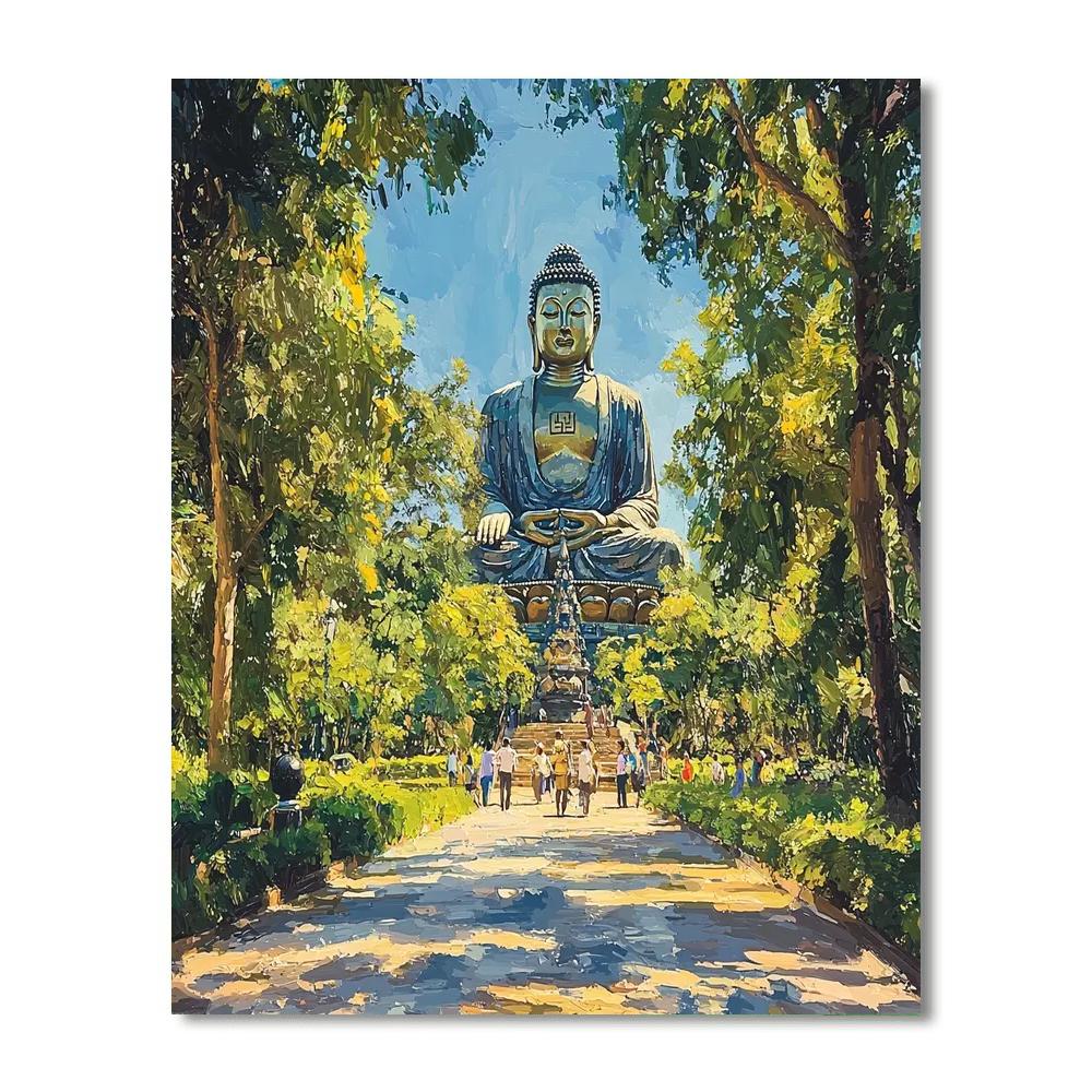 Kamakura Great Buddha Paint By Color
