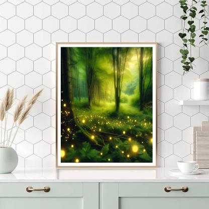 Enchanting Firefly Glade Paint By Number