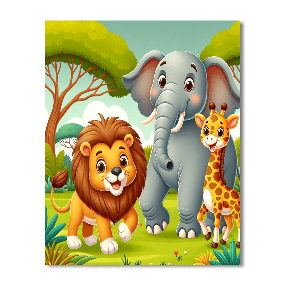 Exploring The Safari Painting By Numbers Kit