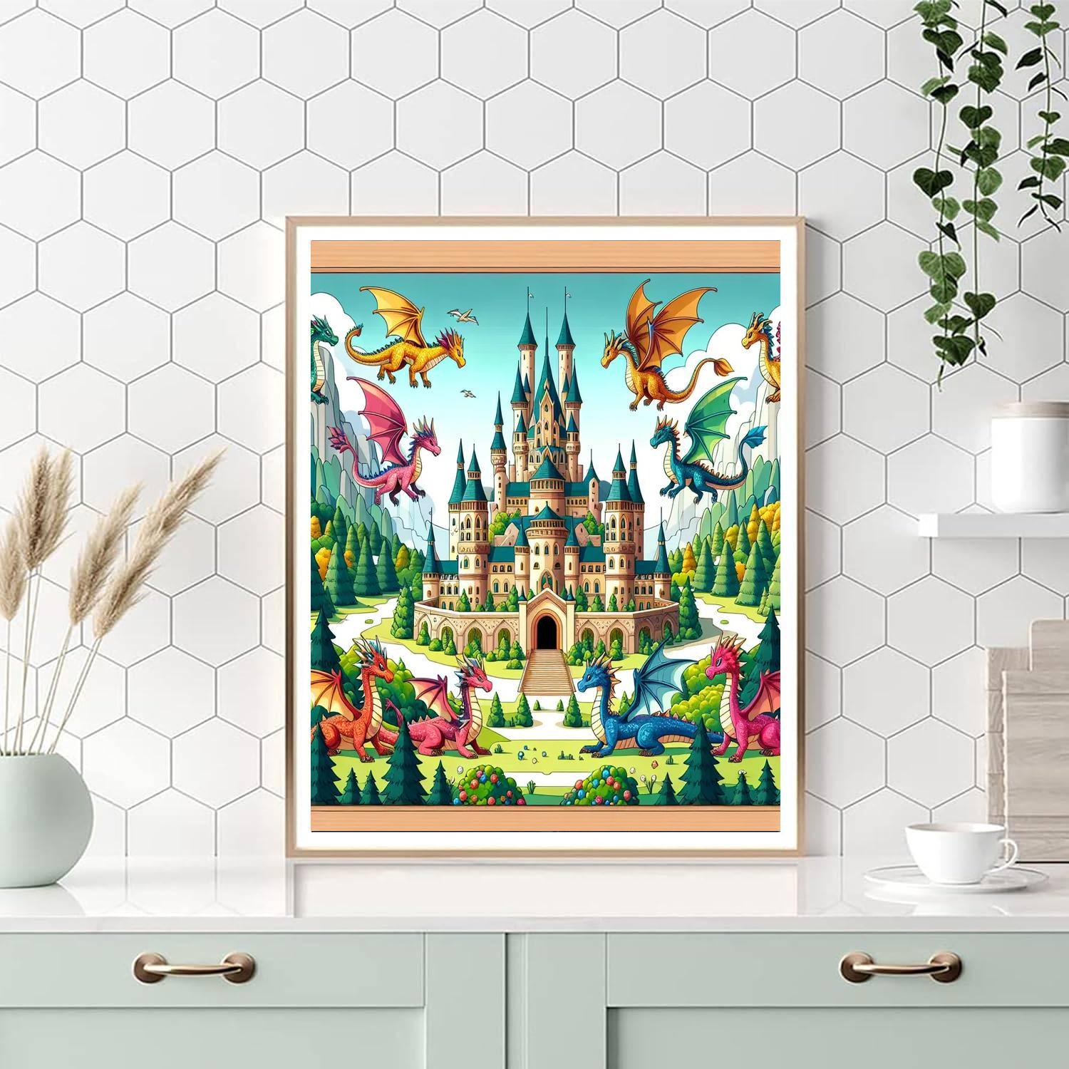 The Magical Kingdom Of Dragons Paint By Number