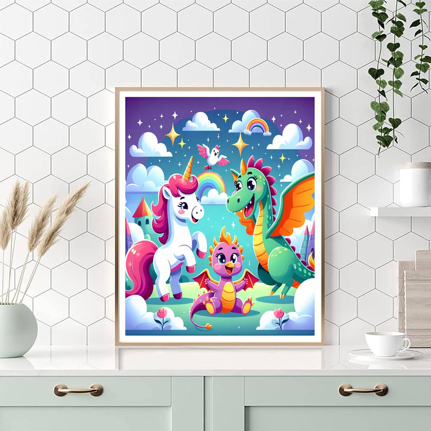 Joyful Fairy Tale Creatures Numbered Painting Kits