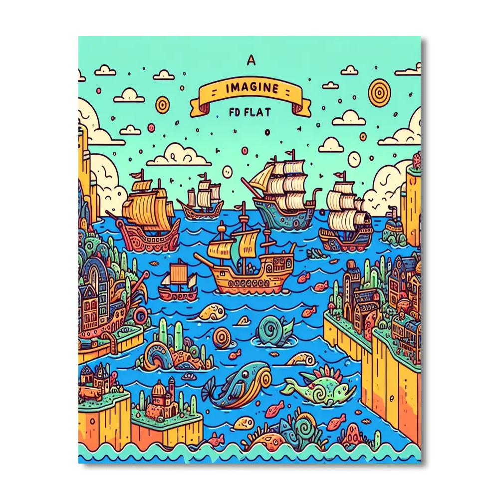 Fantasy World Cruise Paint By Number