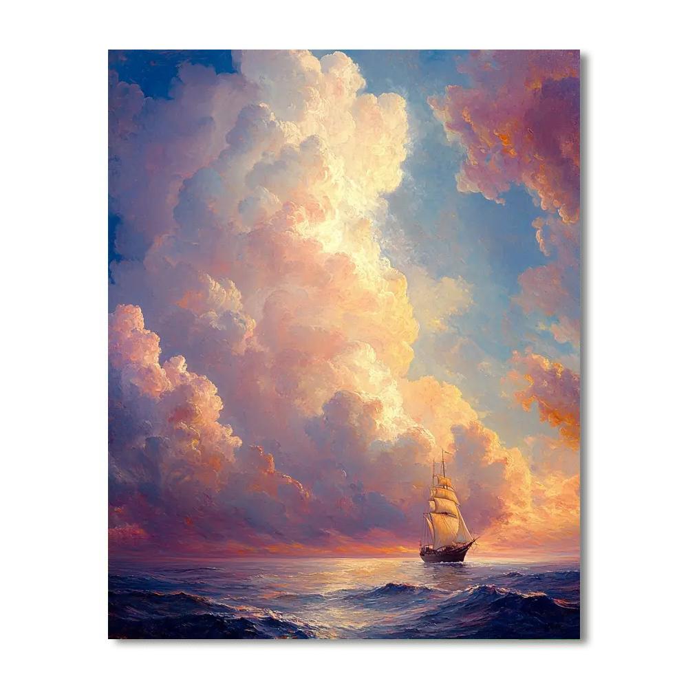 J.M.W. Turner Inspired Majestic Skies  Paint By Numbers Kits