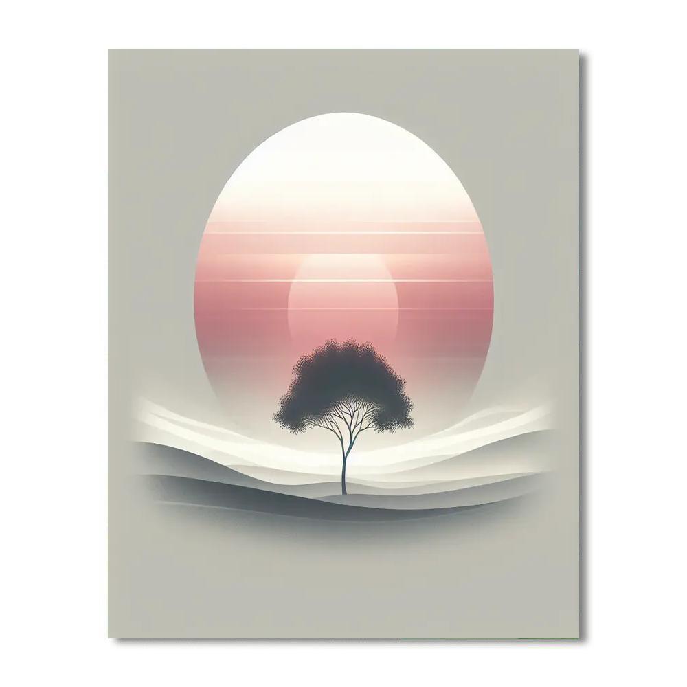 Elegant Solitude Number Painting