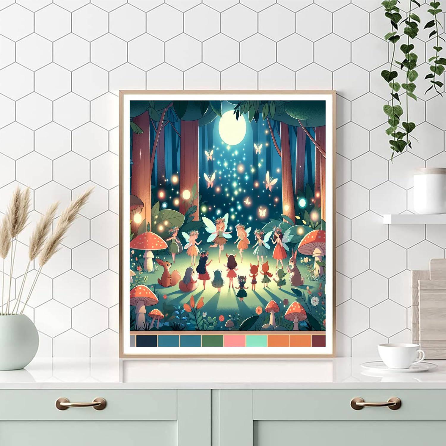 Wondrous Woodland Wander Painting Number Kit