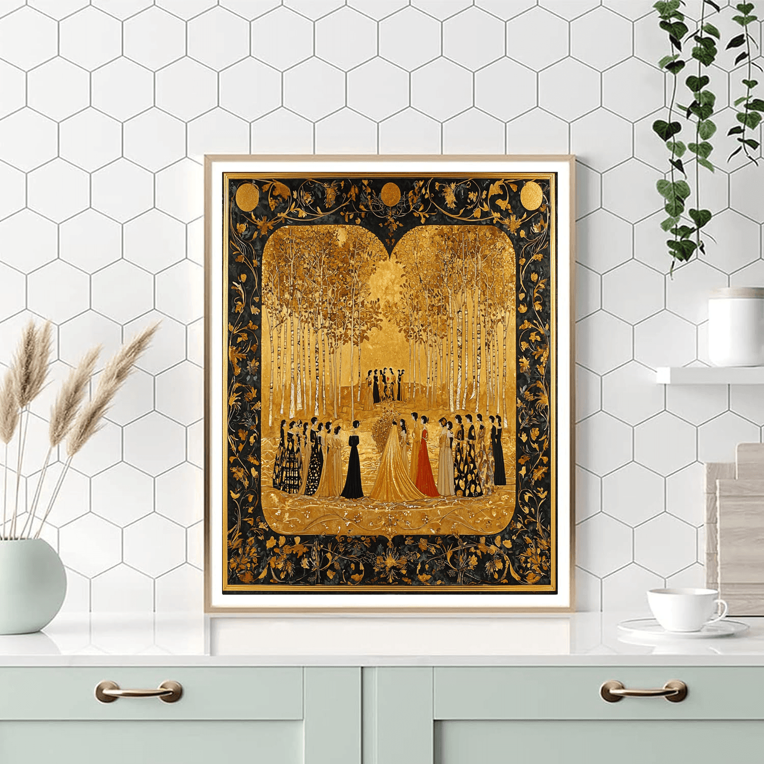 Gustav Klimt Inspired Gilded Elegance - DIY Painting By Numbers Kit