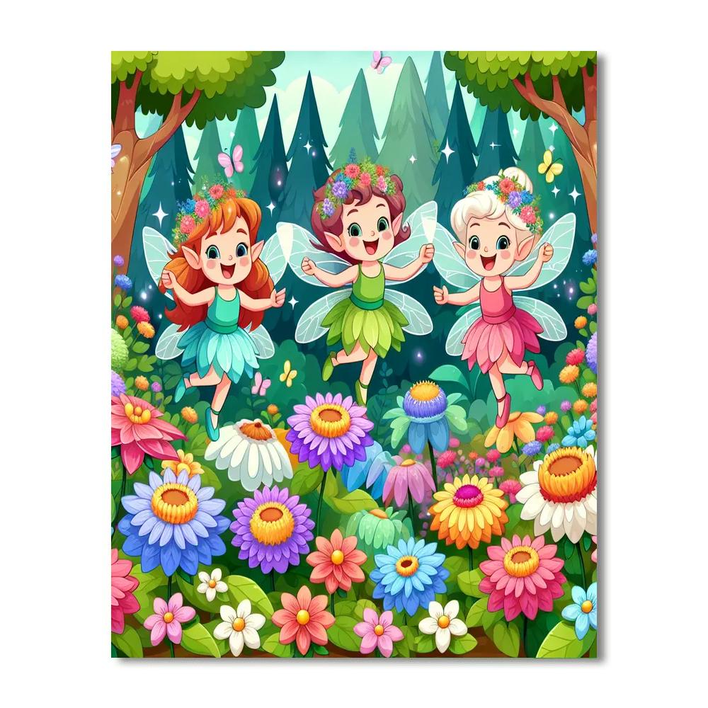 Adventure With Friendly Fairies Paint By Number