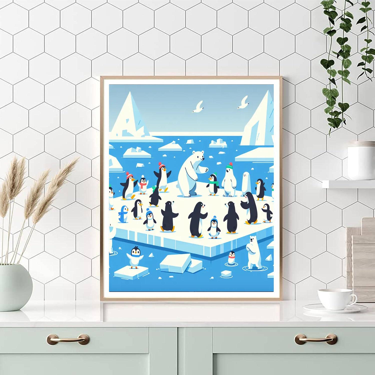 Polar Wonders Paint By Numbers Art