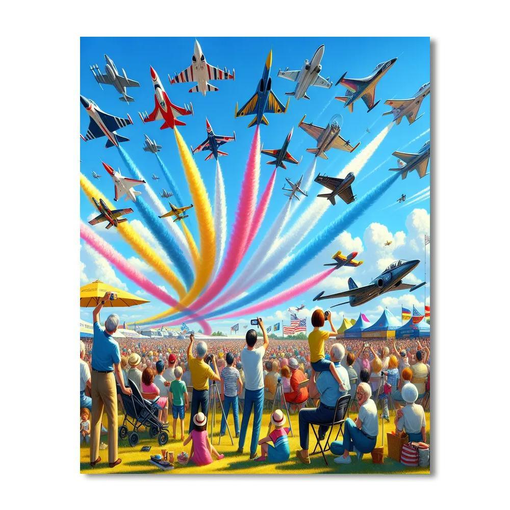 Wings Over Houston - Usa Numbered Painting Kits