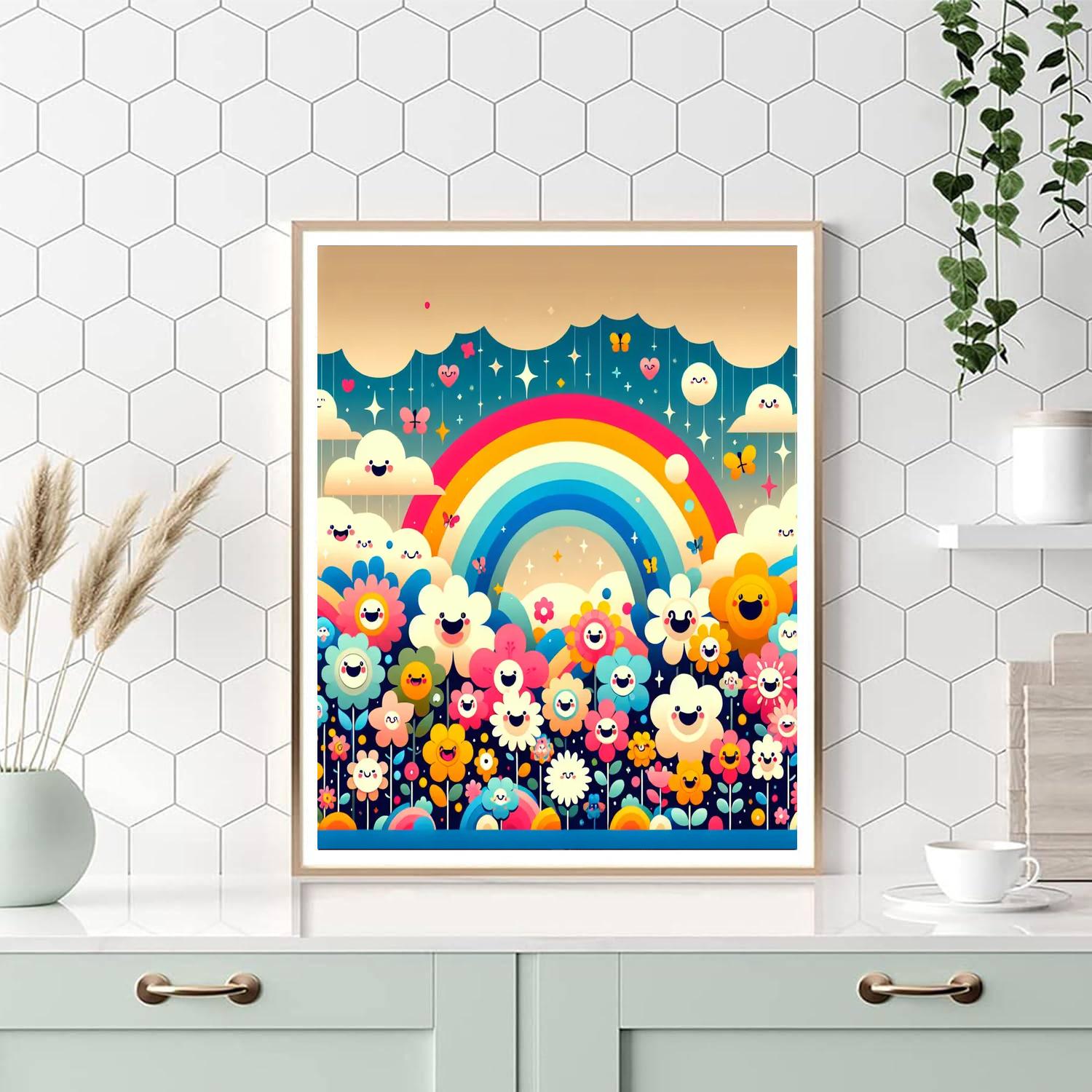 Magic Rainbow World Numbered Painting Kits