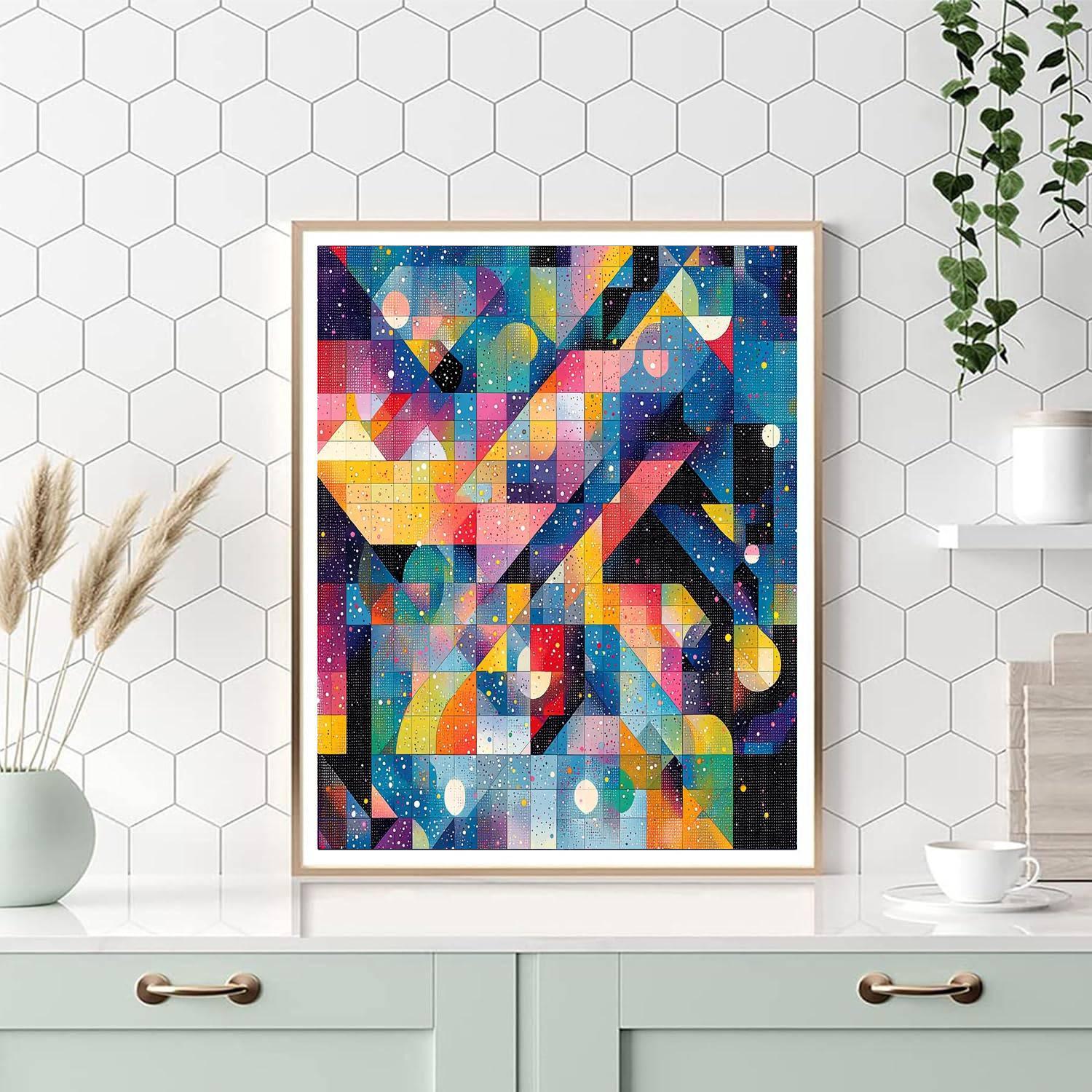 Georges Seurat Inspired Whimsical Geometric Patterns  Paint By Numbers Kits