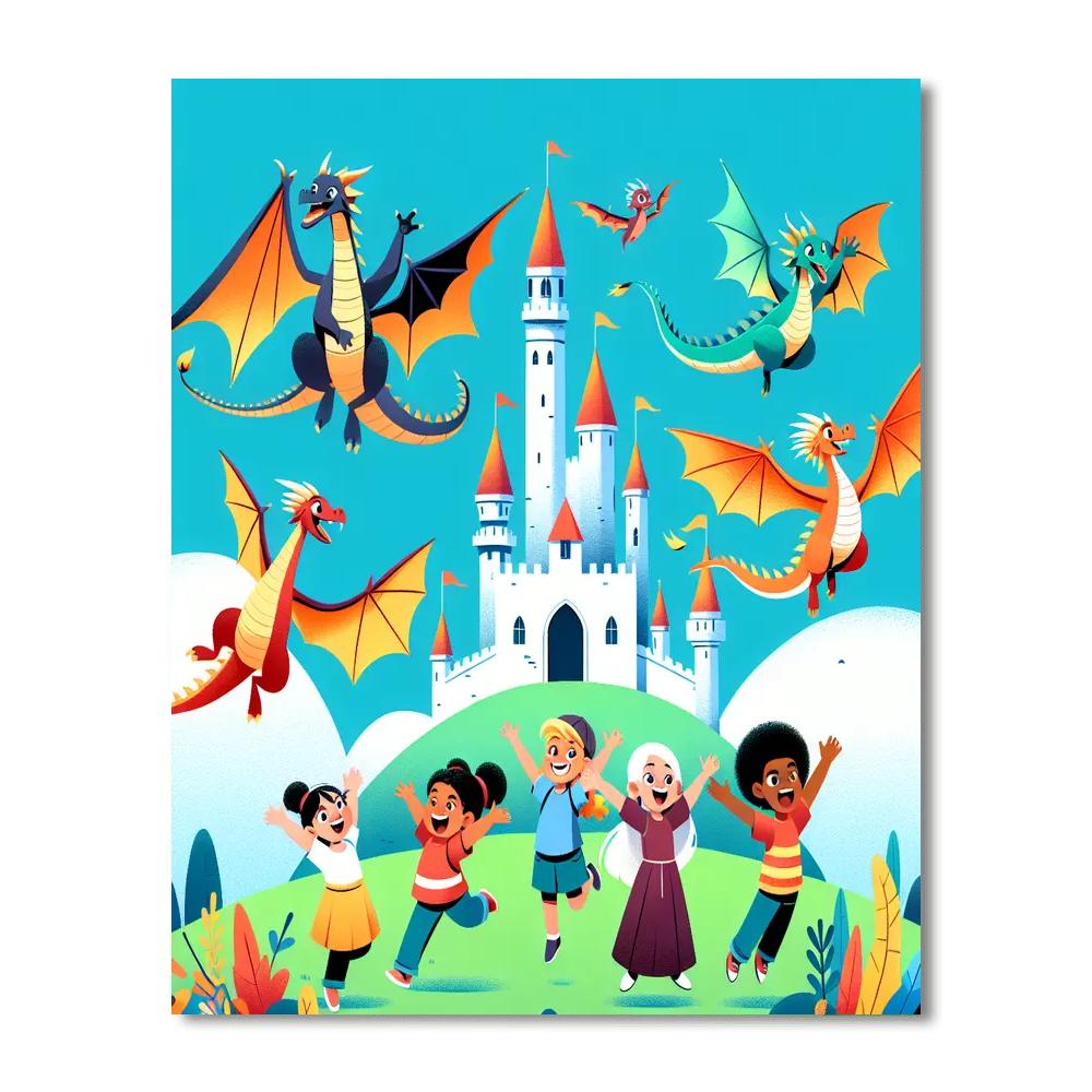 Royal Dragon Duet Numbered Painting Kits