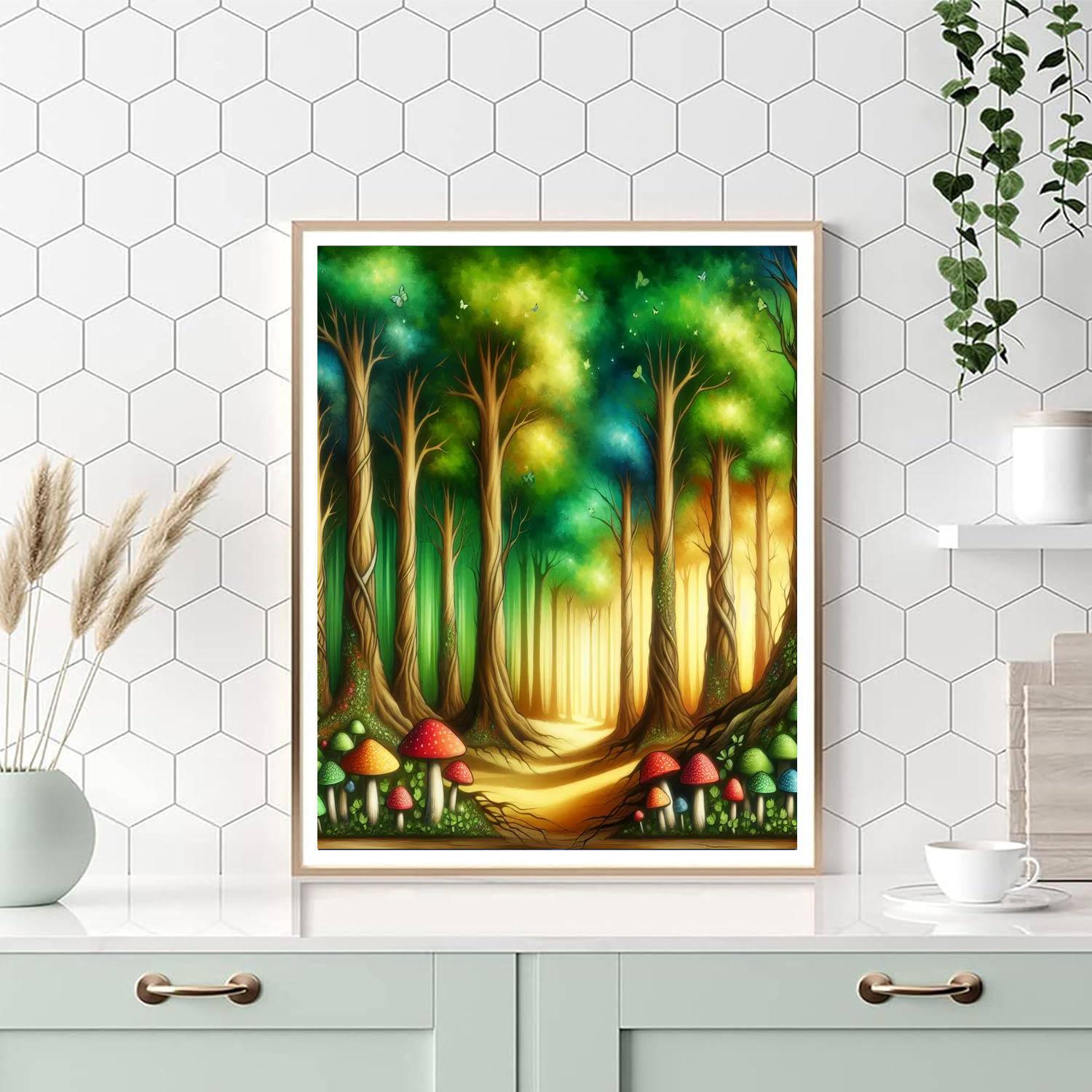 Fairytale Forest Hideaway Number Painting