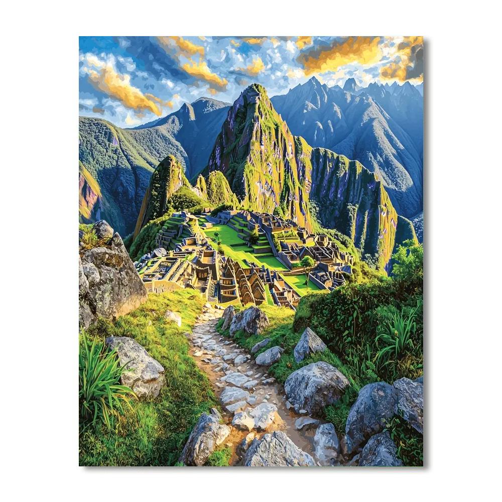 Hiking The Inca Trail To Machu Picchu Paint By Color