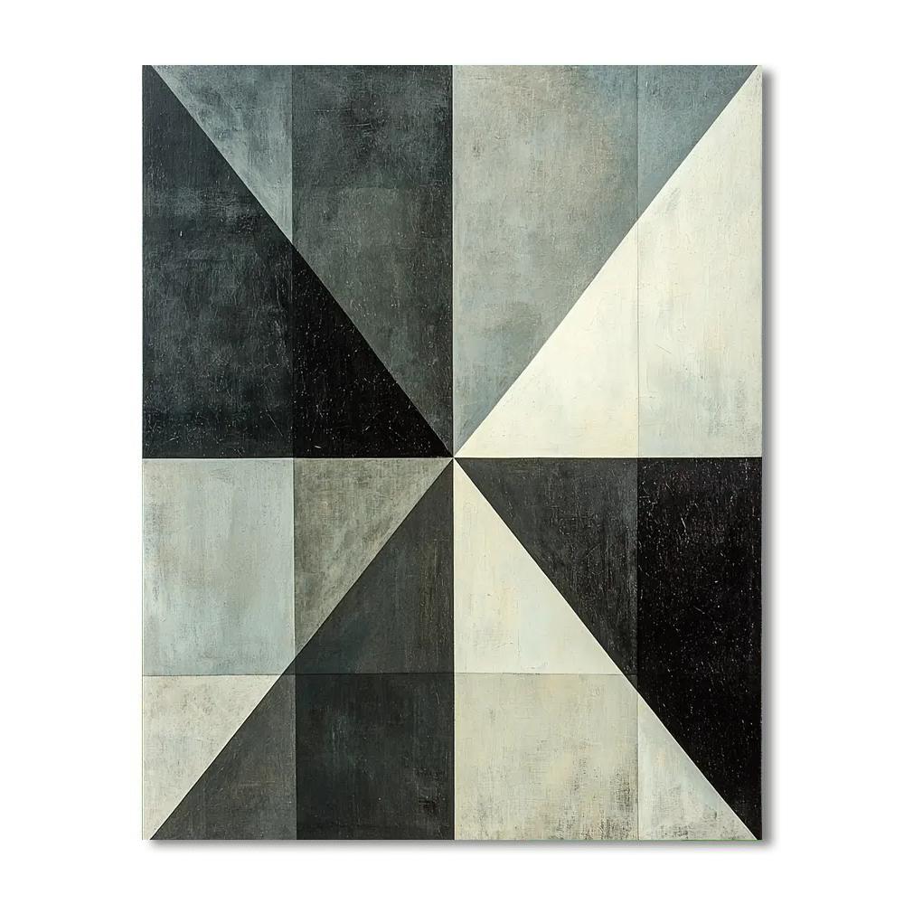 Kazimir Malevich Inspired Subtle Layers  Paint By Color