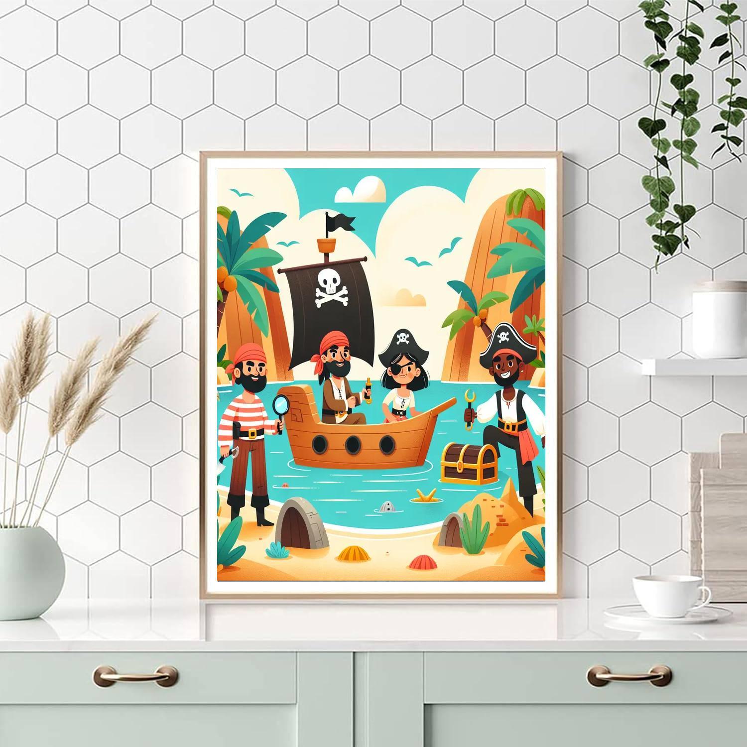 Enchanted Pirate Lagoon Paint By Numbers Kits