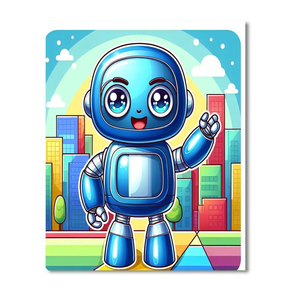 Robot Explorer Quest Paint By Numbers Kits