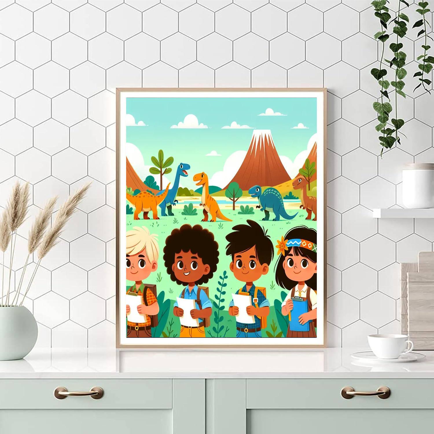 Dinosaur Explorer's Club Painting By Numbers Kit