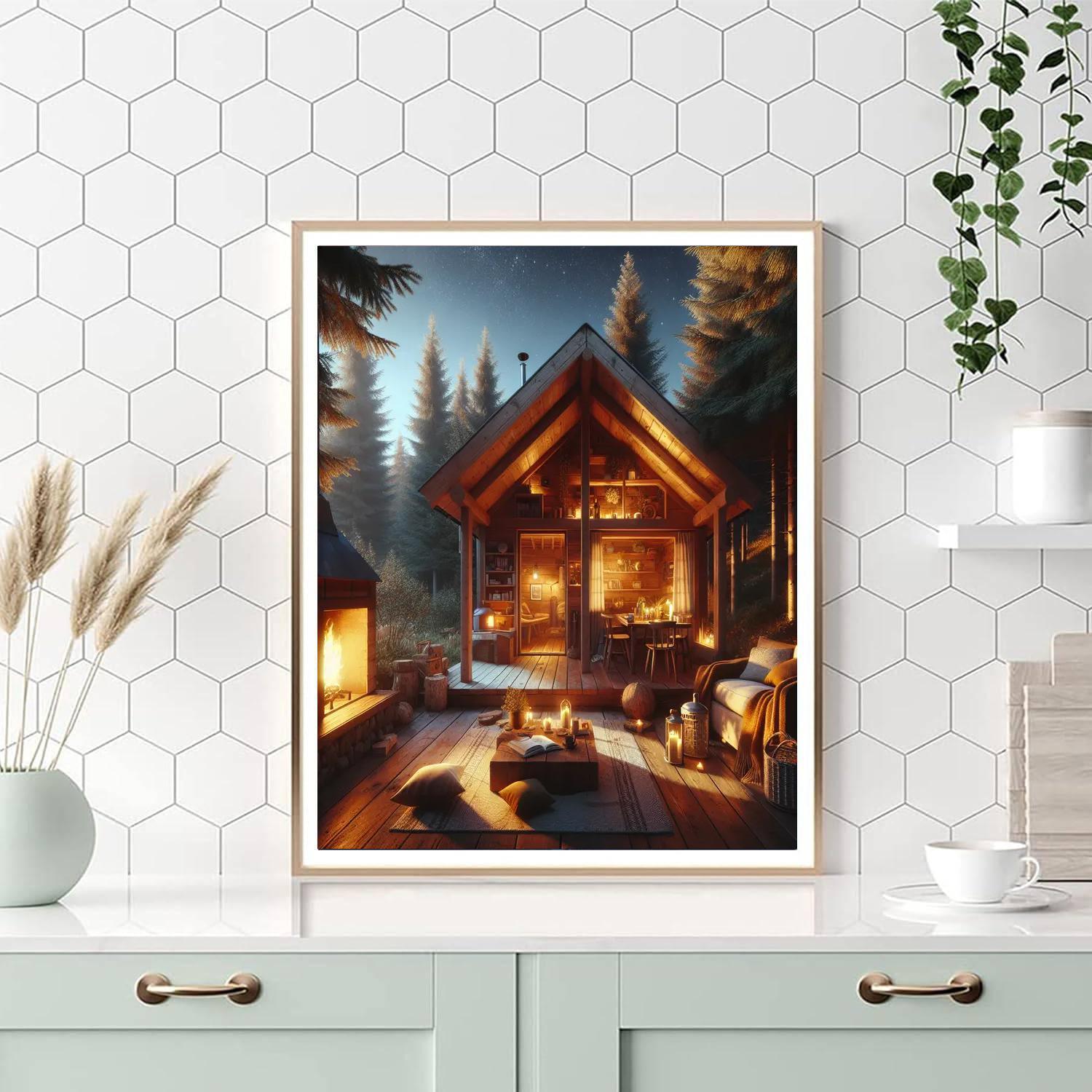 Cozy Cabin Hideaway Paint By Number