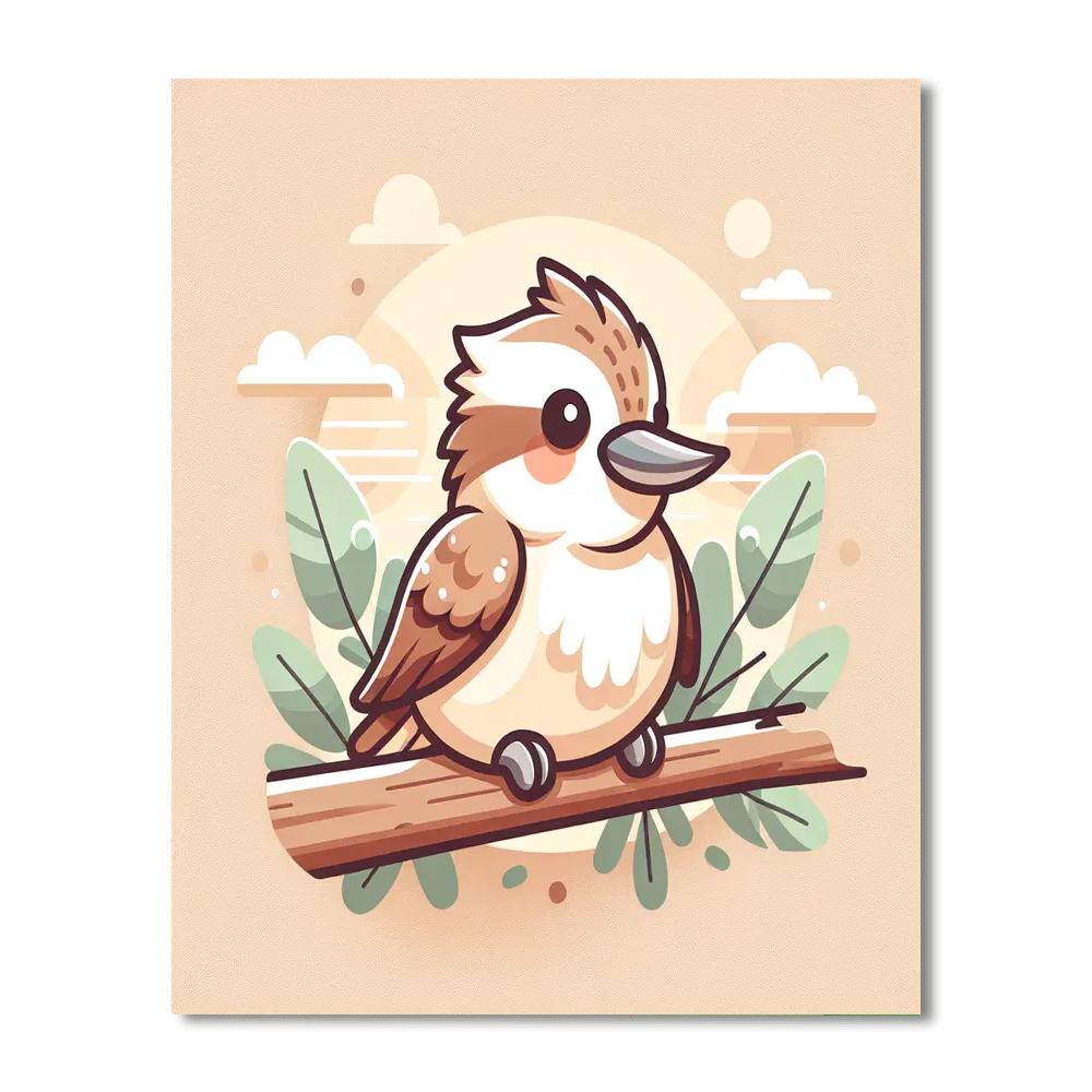 Cuddly Kookaburra Painting By Numbers Kit