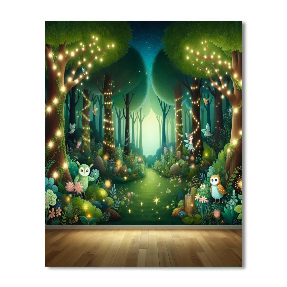 Enchanting Forest Fairy Tale Paint By Numbers Art