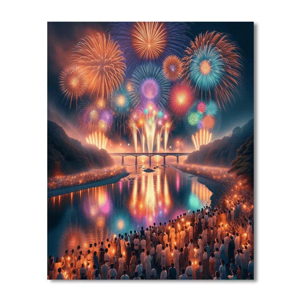 Omagari Fireworks Festival - Japan Paint By Number