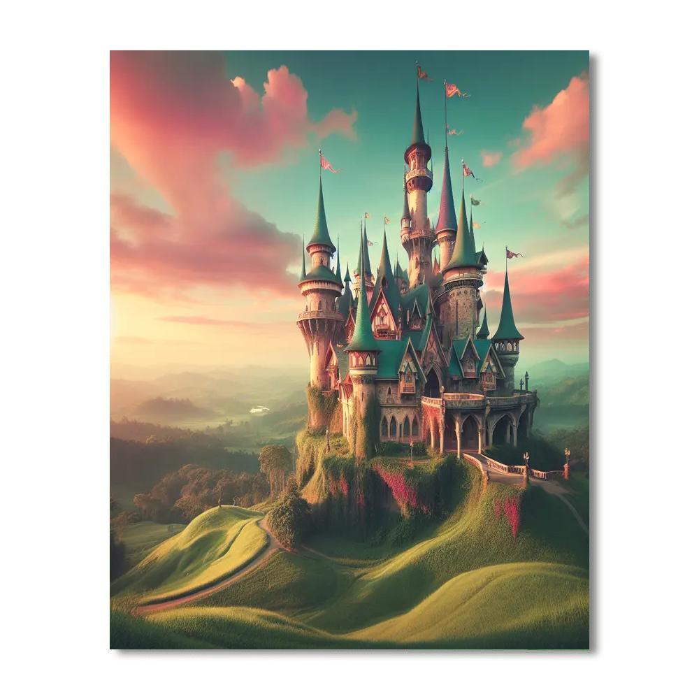Dreamy Castle Escapade Paint By Numbers