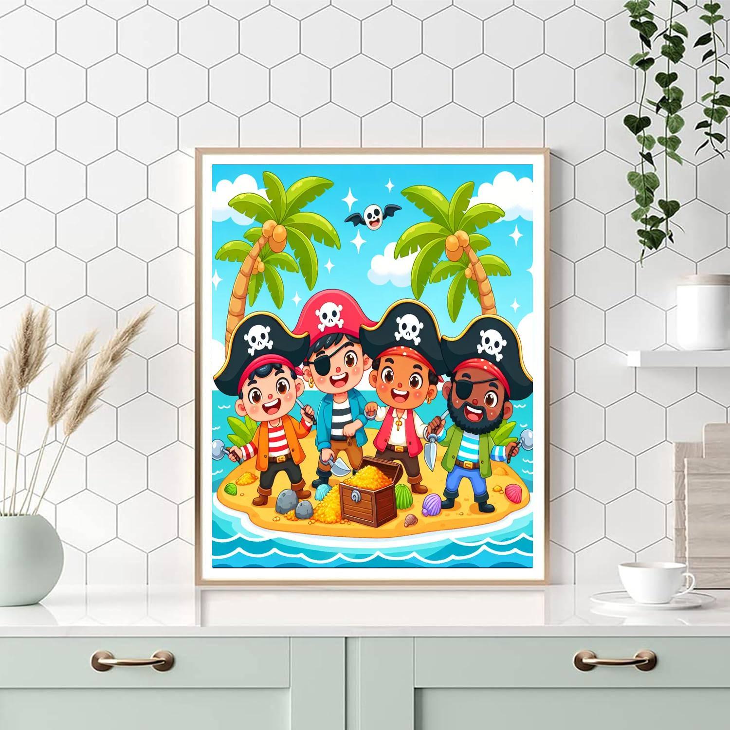 Pirate Playground Number Painting