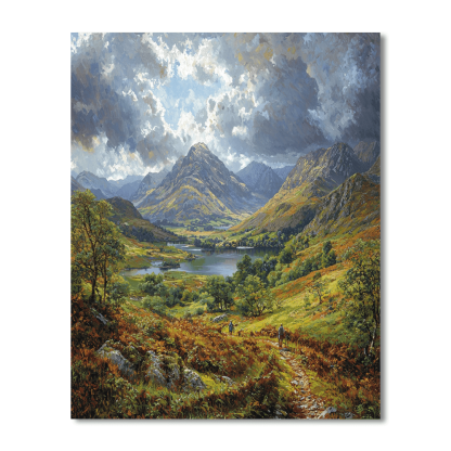 Scotland's Highlands Painting Number Kit