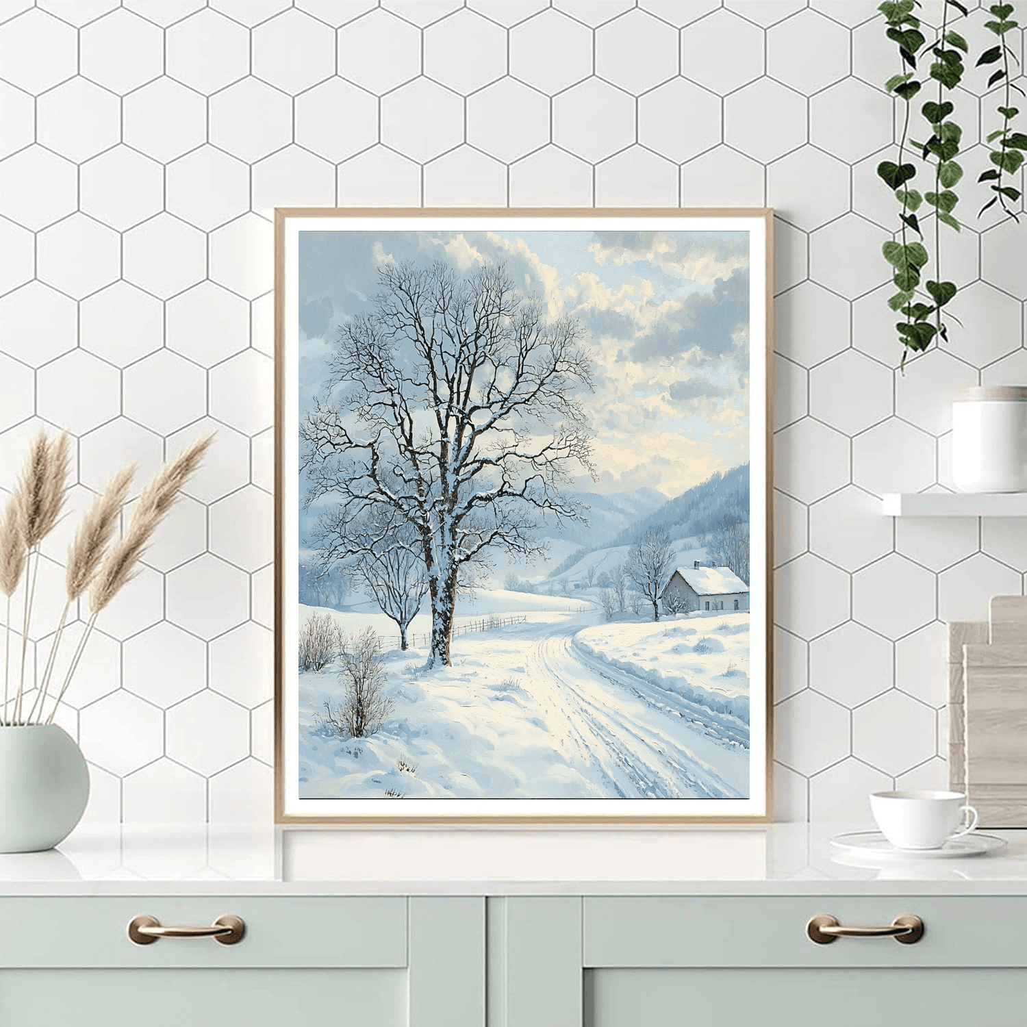 Caspar David Friedrich Inspired Stillness Of Winter  Paint By Numbers Kits