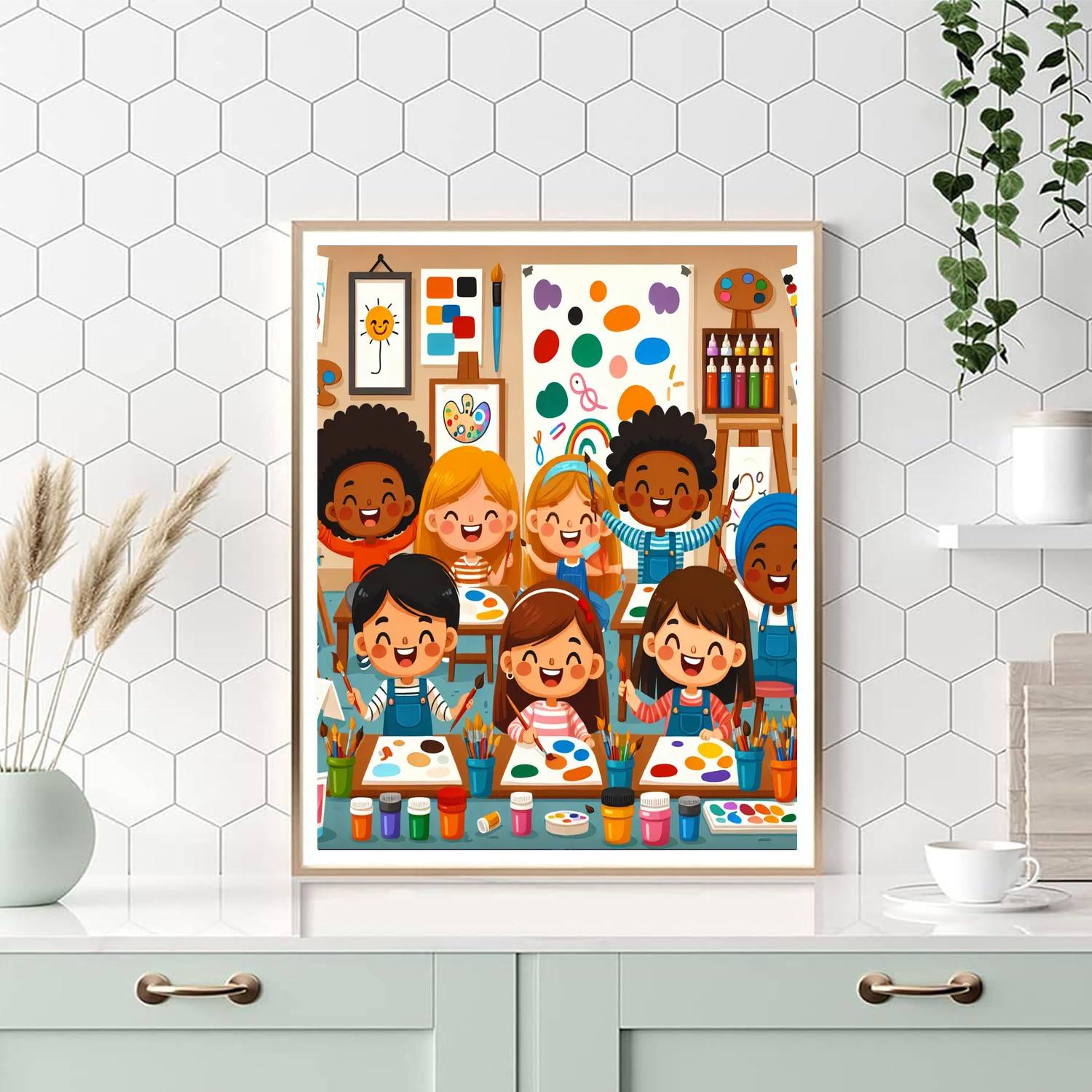 Joyful Art Adventure Painting By Numbers Kit