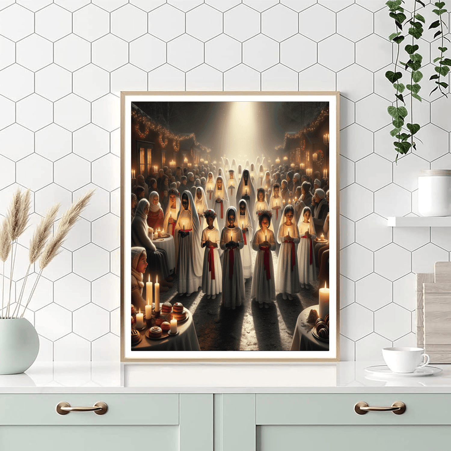 Feast Of St. Lucia - Sweden Paint By Color