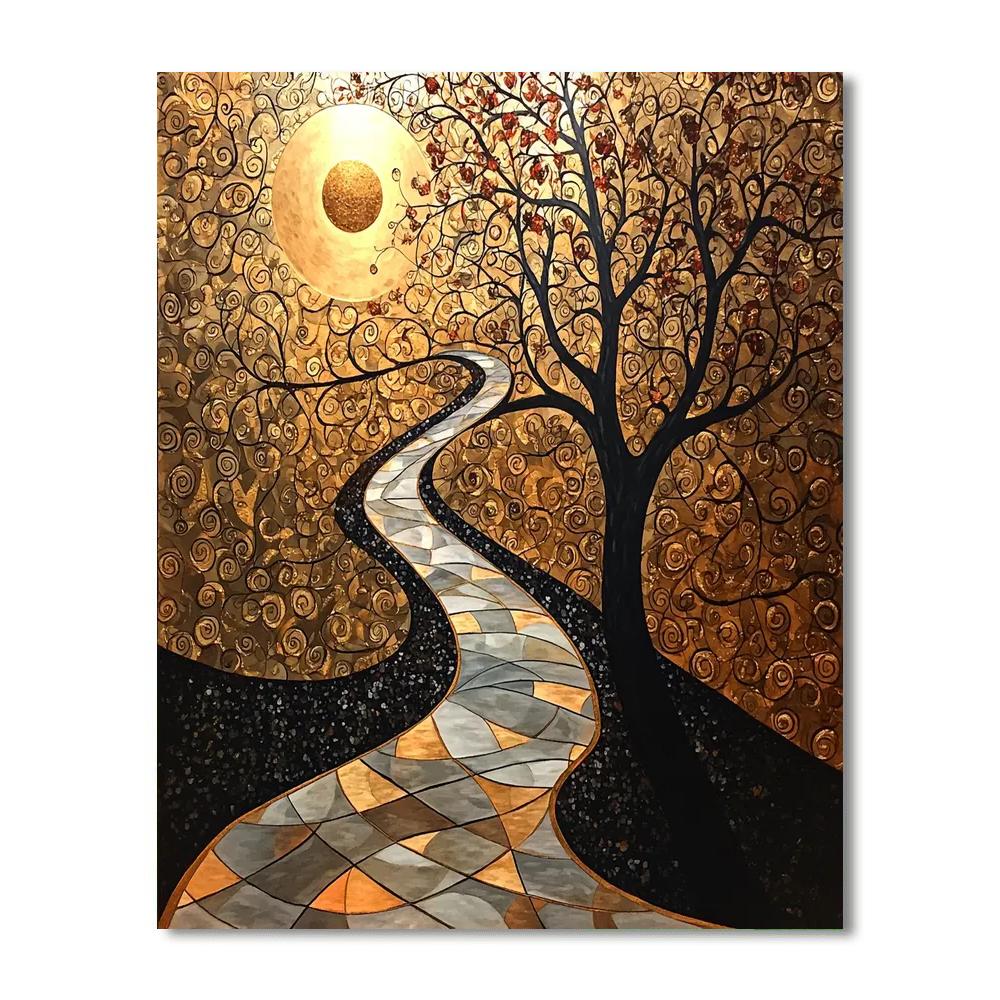 Gustav Klimt Inspired Nature's Echo  Paint By Numbers Kits