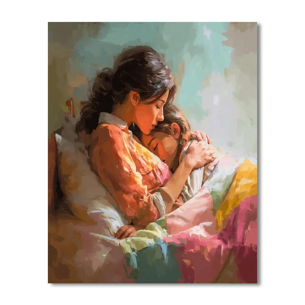 A Cuddle Under The Blanket Paint By Color