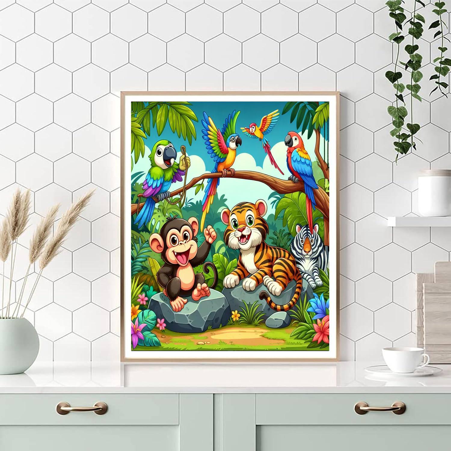 Jungle Friends Adventure DIY Paint By Numbers