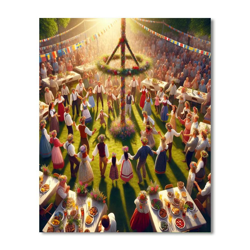 Midsummer Festival - Stockholm, Sweden Paint By Numbers