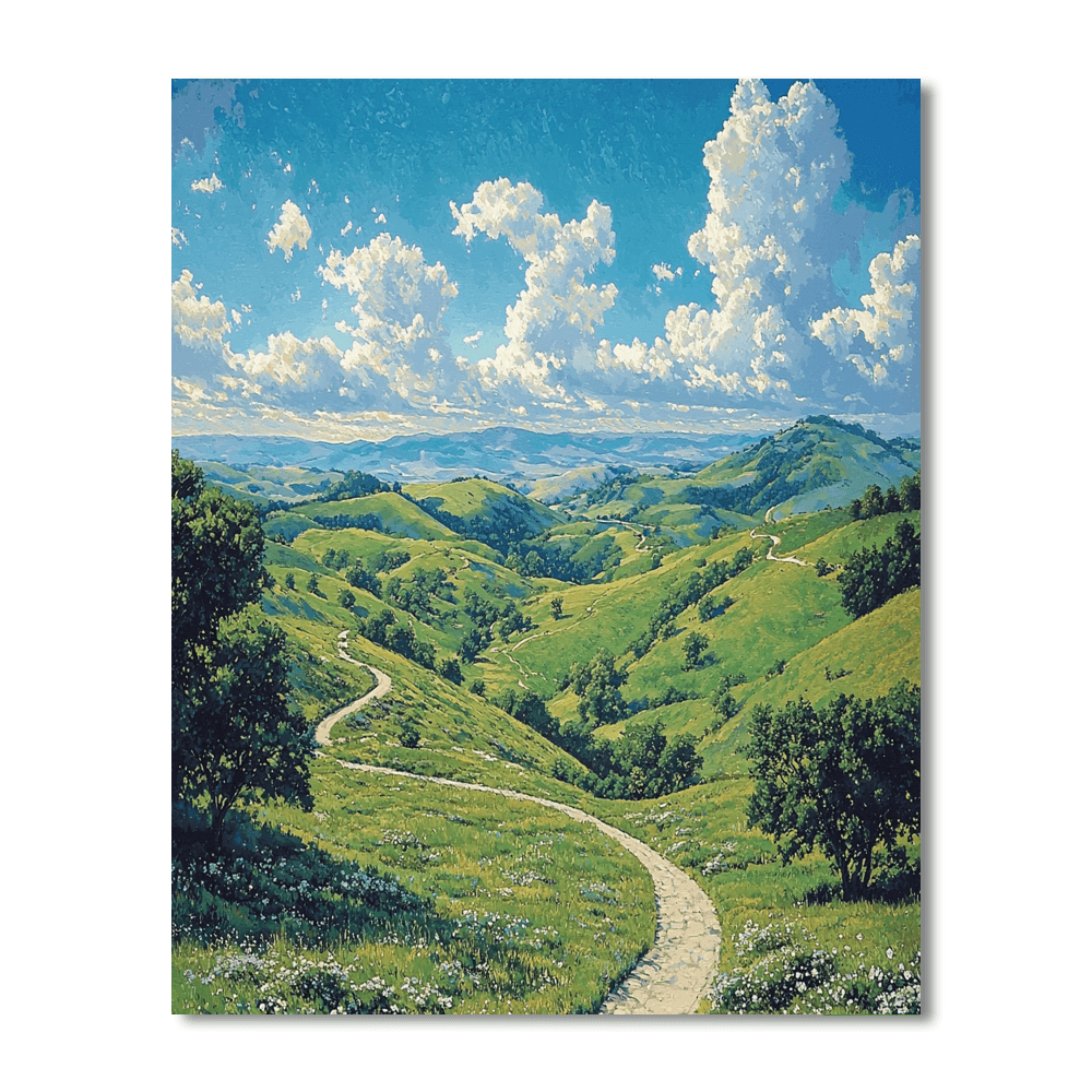 Albert Bierstadt Inspired Majestic Highlands  Paint By Numbers Kits