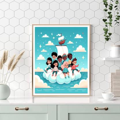 Sailing On Cloud Seas Paint By Numbers Kits