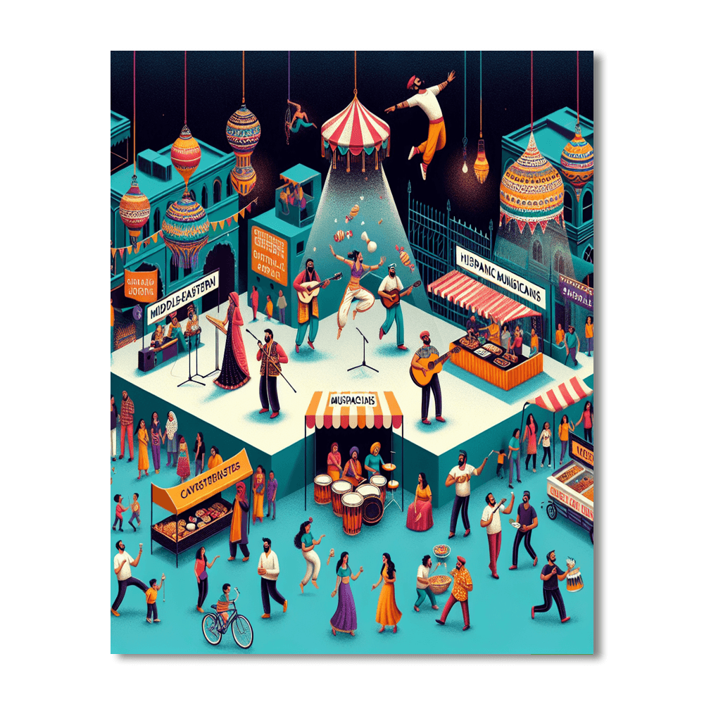 The World Buskers Festival - New Zealand Paint By Numbers Kits