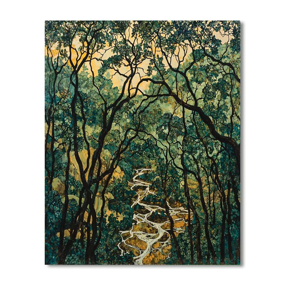 Nandalal Bose Inspired Whispers Of The Enchanted Forest  DIY Paint By Numbers