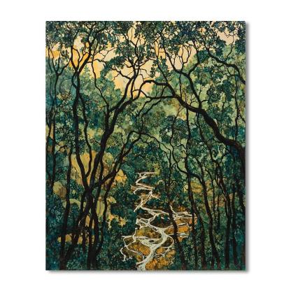 Nandalal Bose Inspired Whispers Of The Enchanted Forest  DIY Paint By Numbers
