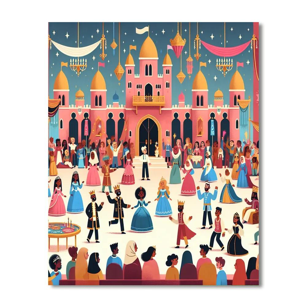 Royal Palace Festival Painting Number Kit
