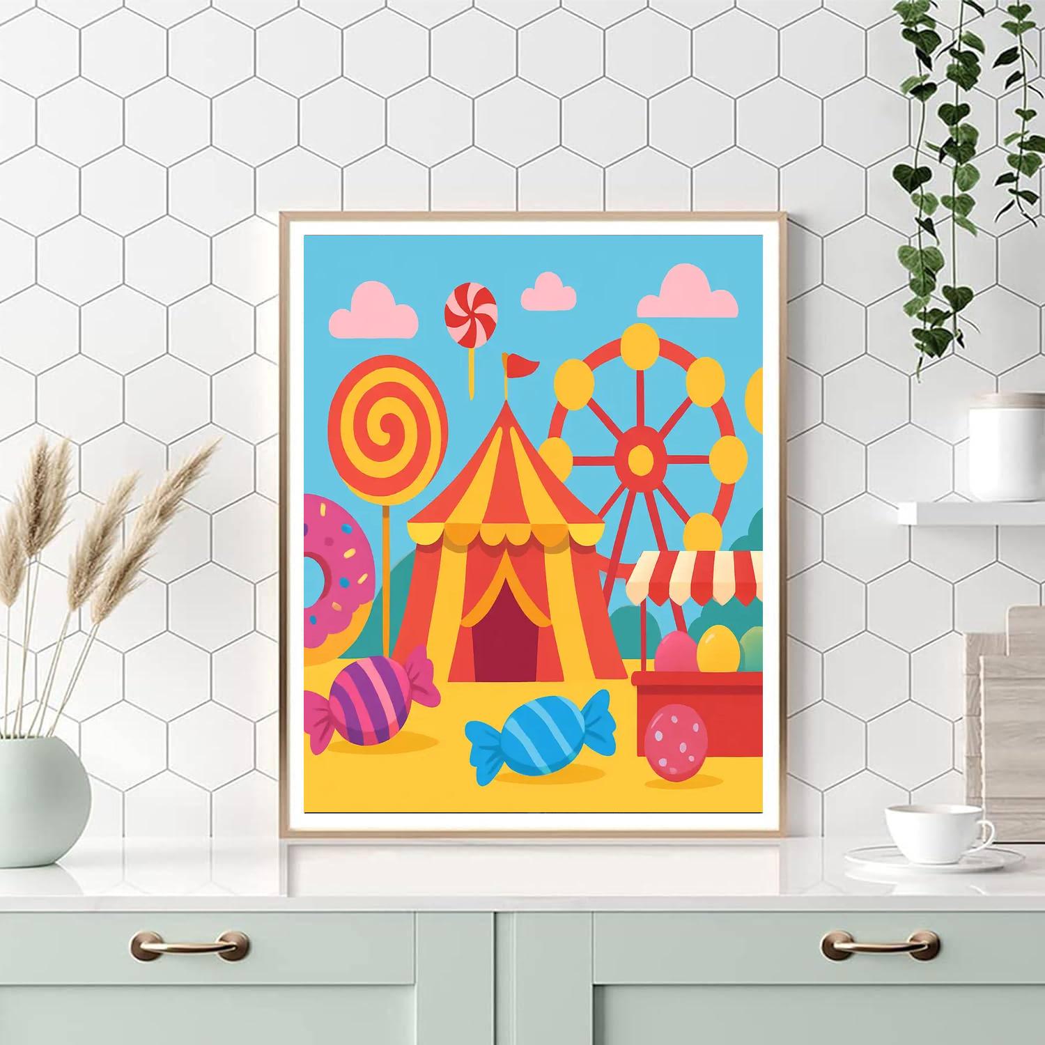 Candy Land Carnival Paint By Color