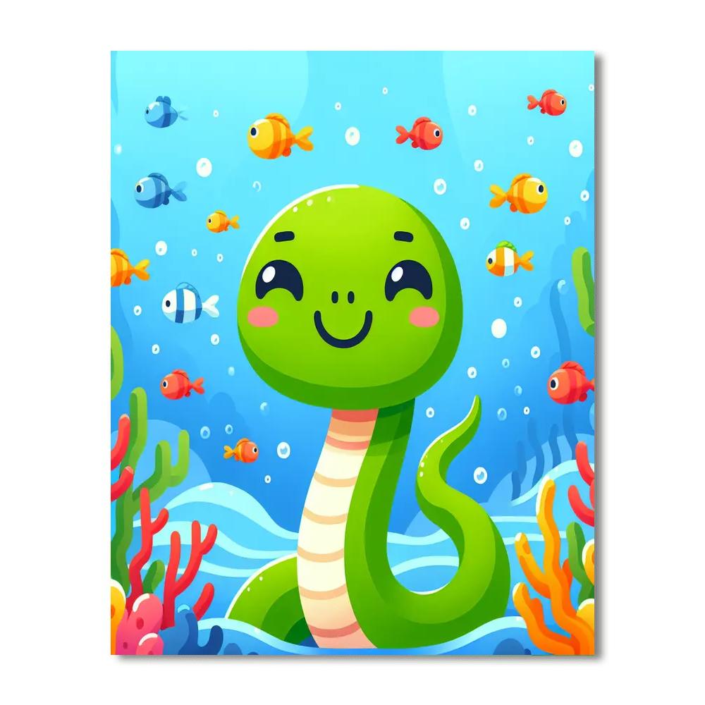 Silly Sea Serpent Paint By Numbers Kits