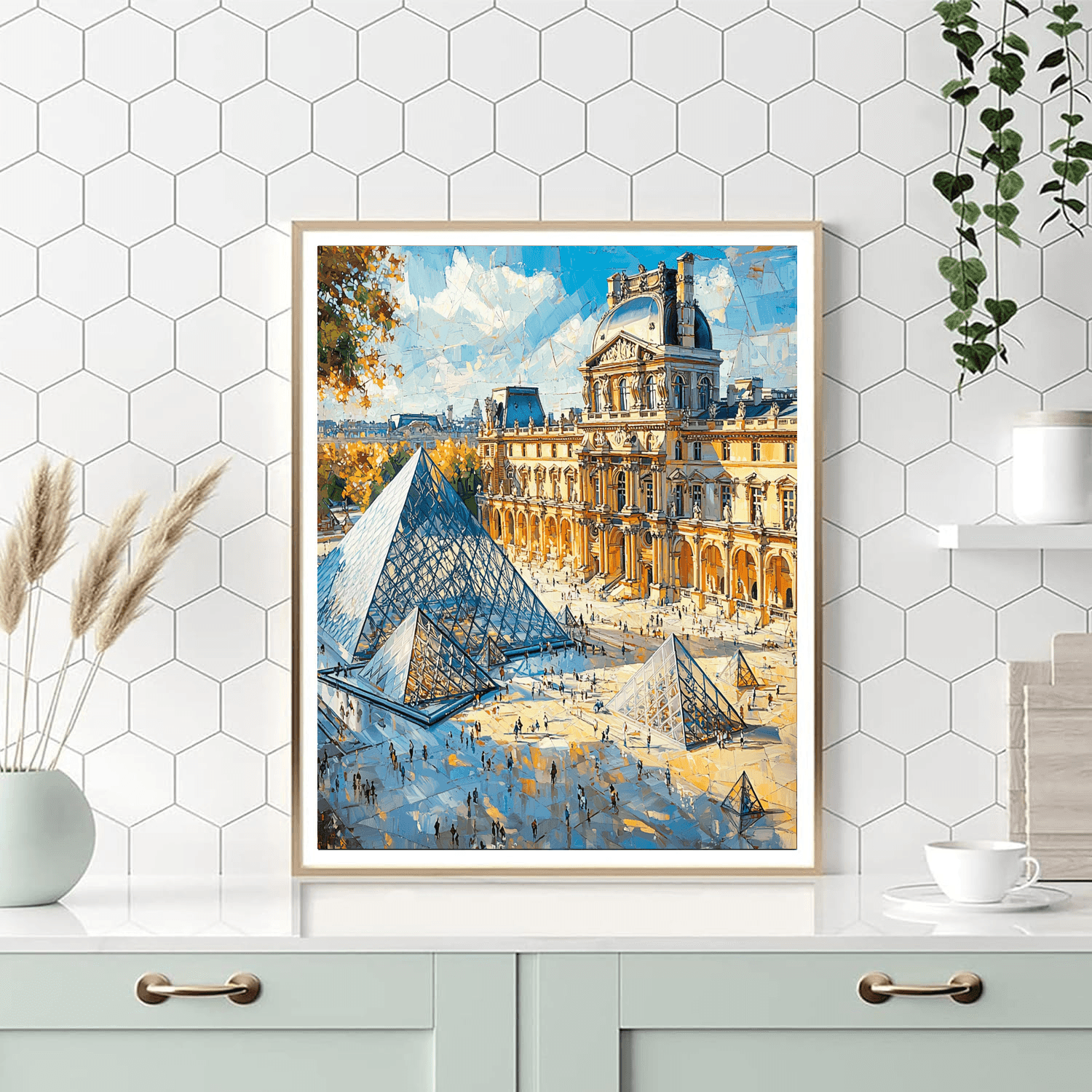 The Louvre Museum - Paris DIY Paint By Numbers