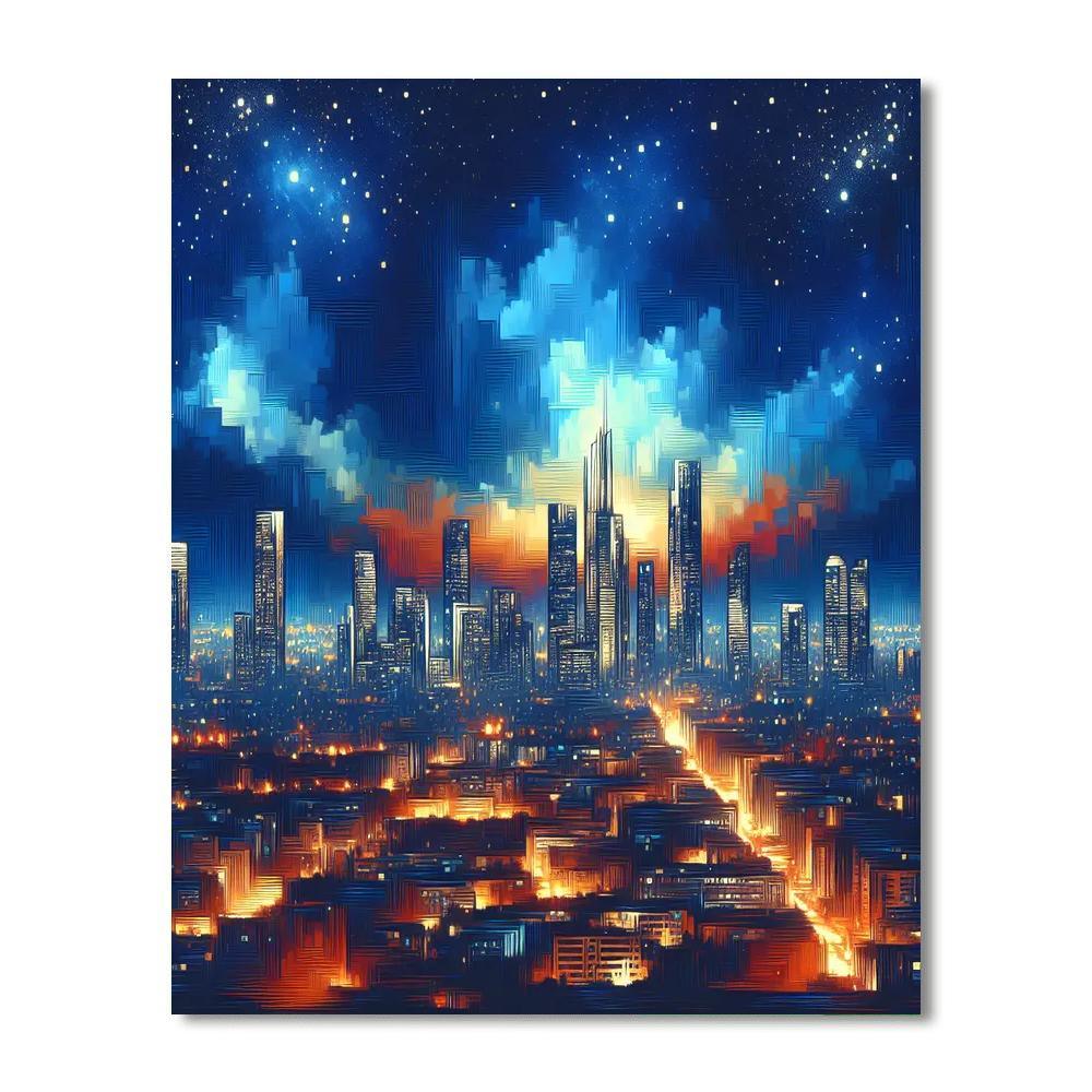 Cityscape Wonder Painting By Numbers Kit