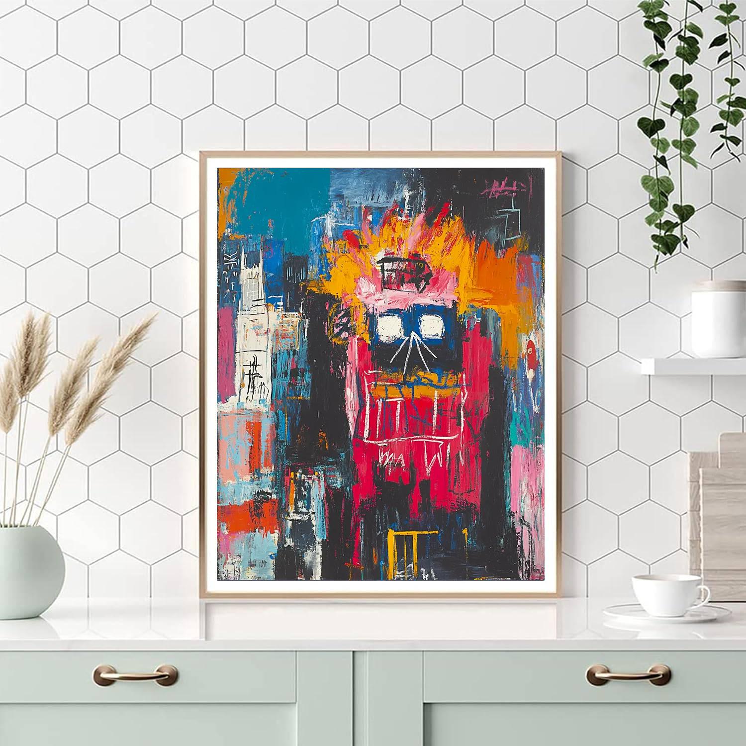 Jean-Michel Basquiat Inspired Reflections Of Identity  Paint By Numbers