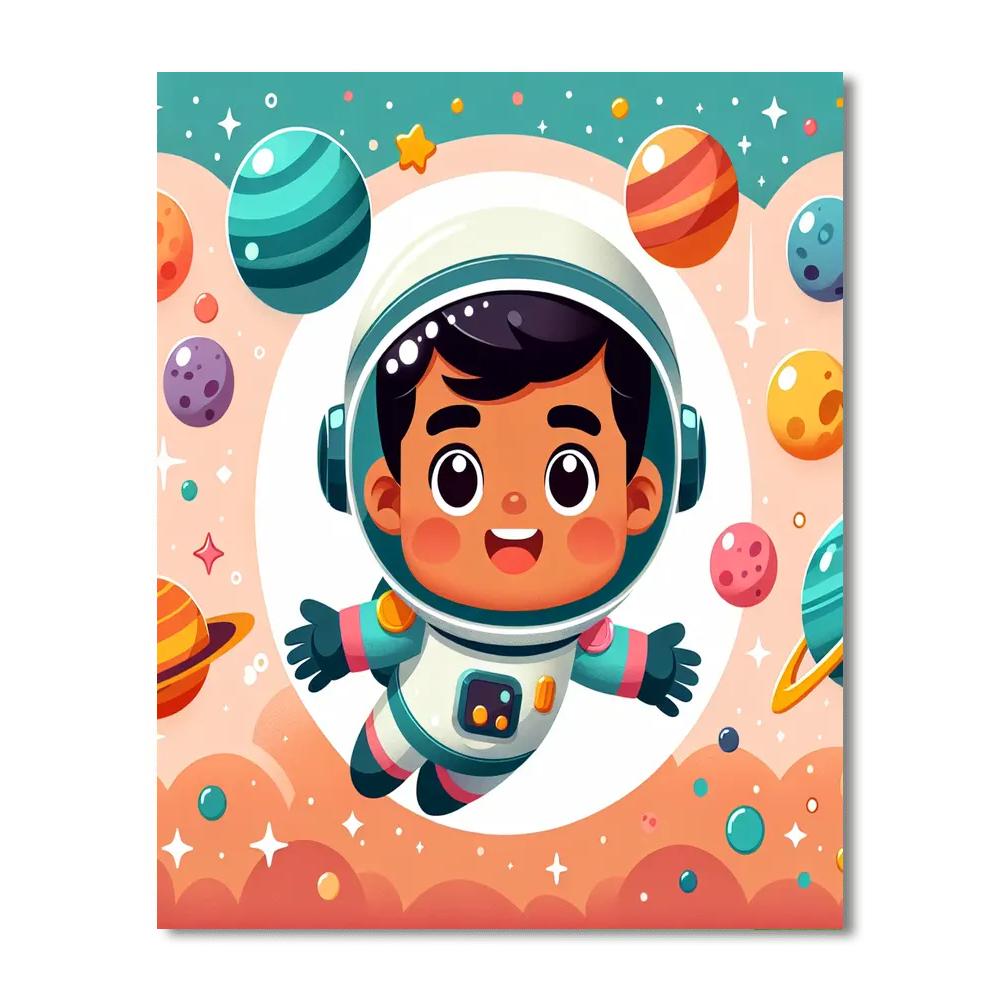 Friendly Space Explorer Numbered Painting Kits