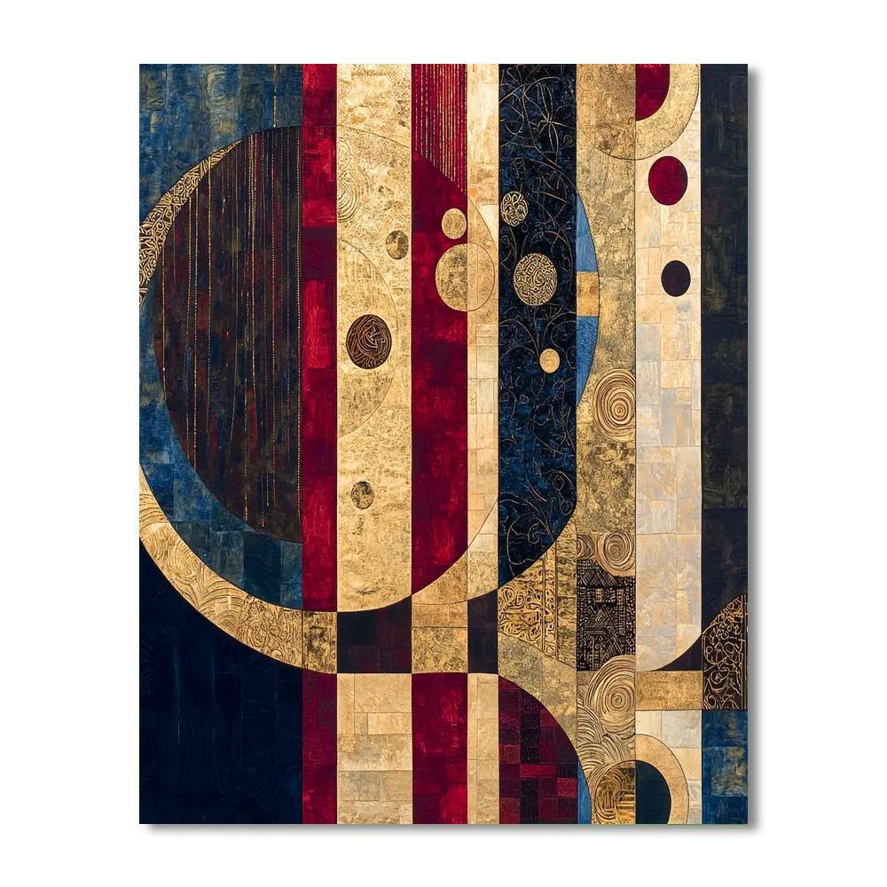 Gustav Klimt Inspired Symphony Of Patterns  Paint By Color